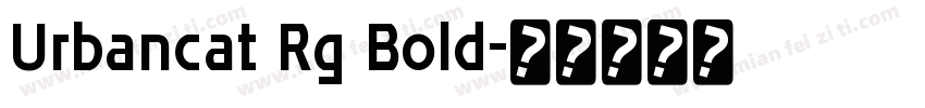 Urbancat Rg Bold字体转换